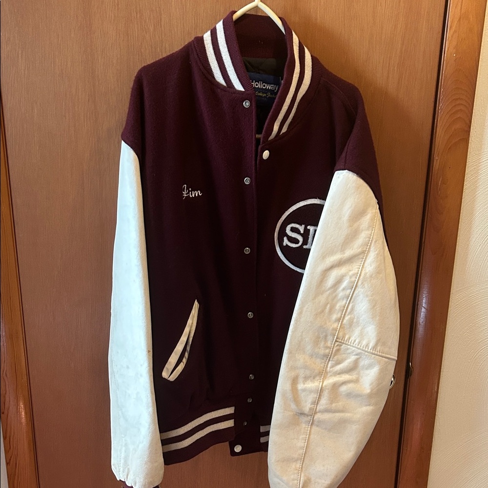 Vintage SIU Salukis Holloway Original Letterman Jacket Southern Illinois Varsity